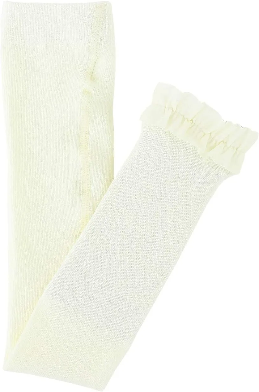 RuffleButts Baby/Toddler Girls Footless Ruffled Tights
