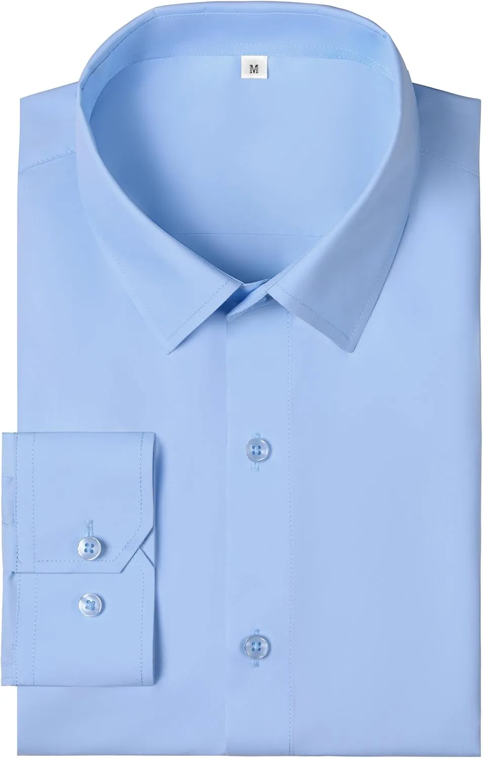 Ruisin Men's Dress Shirts Regular Fit Long Sleeve Soft Wrinkle-Free Formal Shirt Business Casual Button Down Shirts