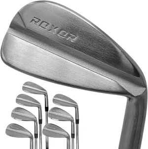 RXR - Golf Full Iron Sets for Men - Regular Flex - 4,5,6,7,8,9 Pitching Wedge - Right Handed - Steel Shaft - New Superior Golf Club Iron Set Blades - Standard Length