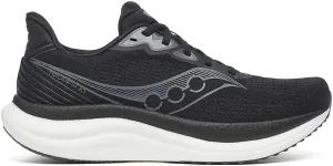 Saucony Men's Triumph 23 Sneaker, Black/White, 11