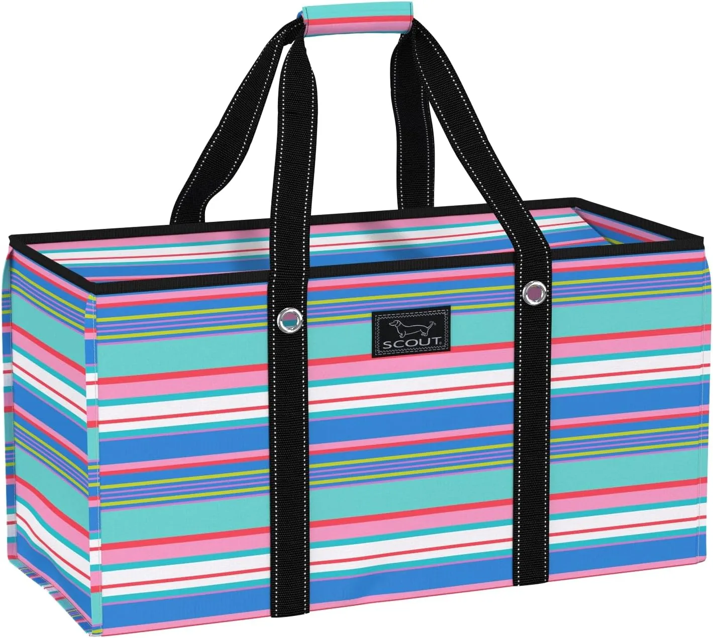 SCOUT Errand Boy - Extra Large Lightweight Utility Tote with Breakaway Zipper - Collapsible Grocery and Market or Beach Tote