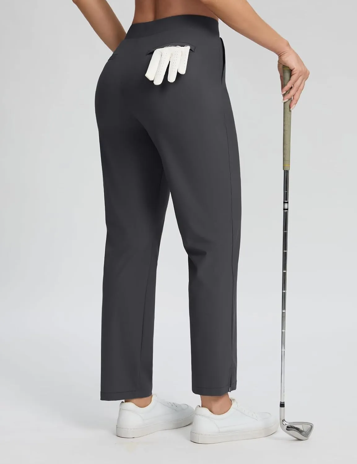 Seamaid Womens Golf Pants Lightweight Casual Travel Pants with Zipper Pockets Stretchy Work Business