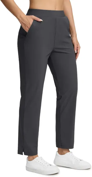 Seamaid Womens Golf Pants Lightweight Casual Travel Pants with Zipper Pockets Stretchy Work Business