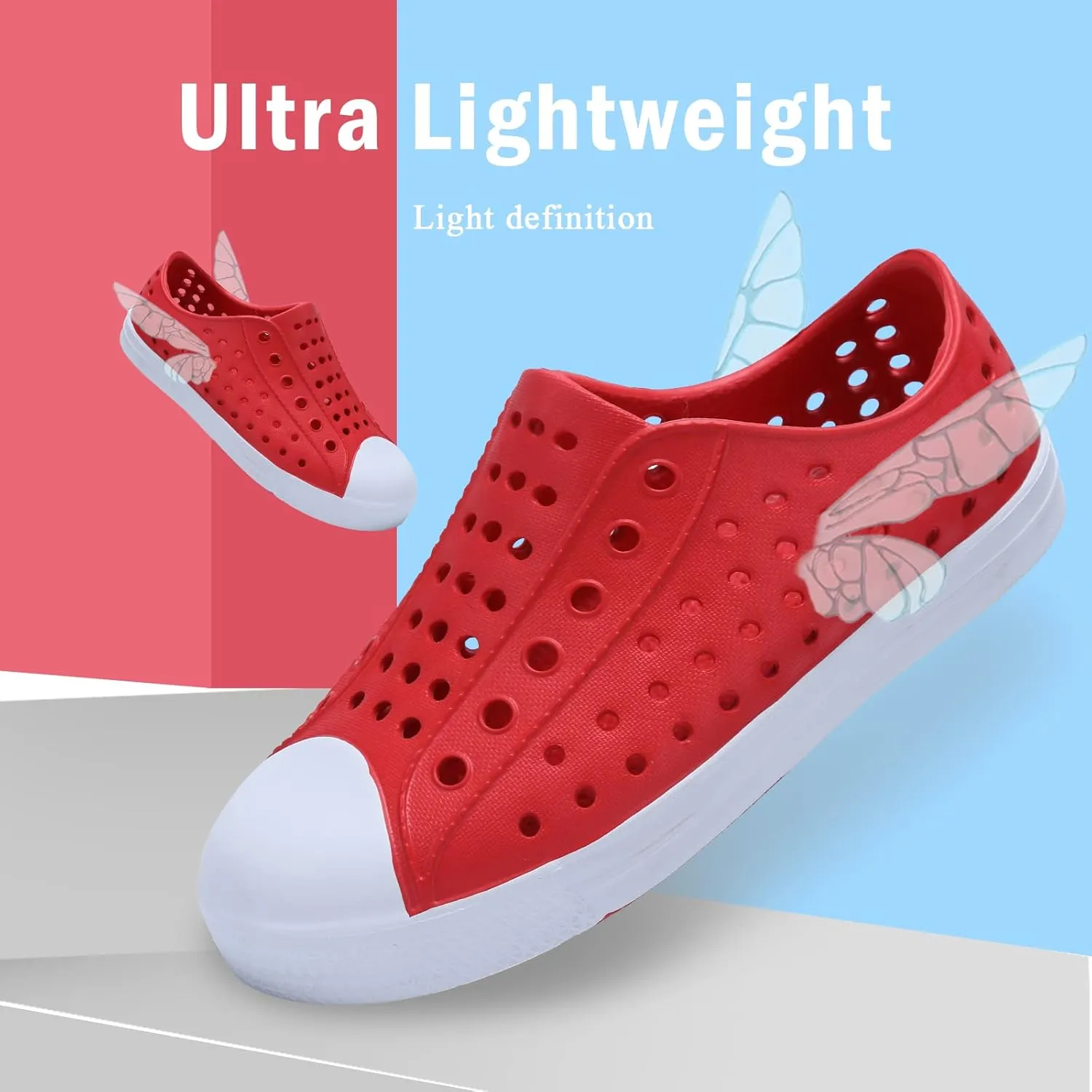 seannel Kids Water Shoes Slip-On Sneaker Lightweight Breathable Sandal Outdoor & Indoor