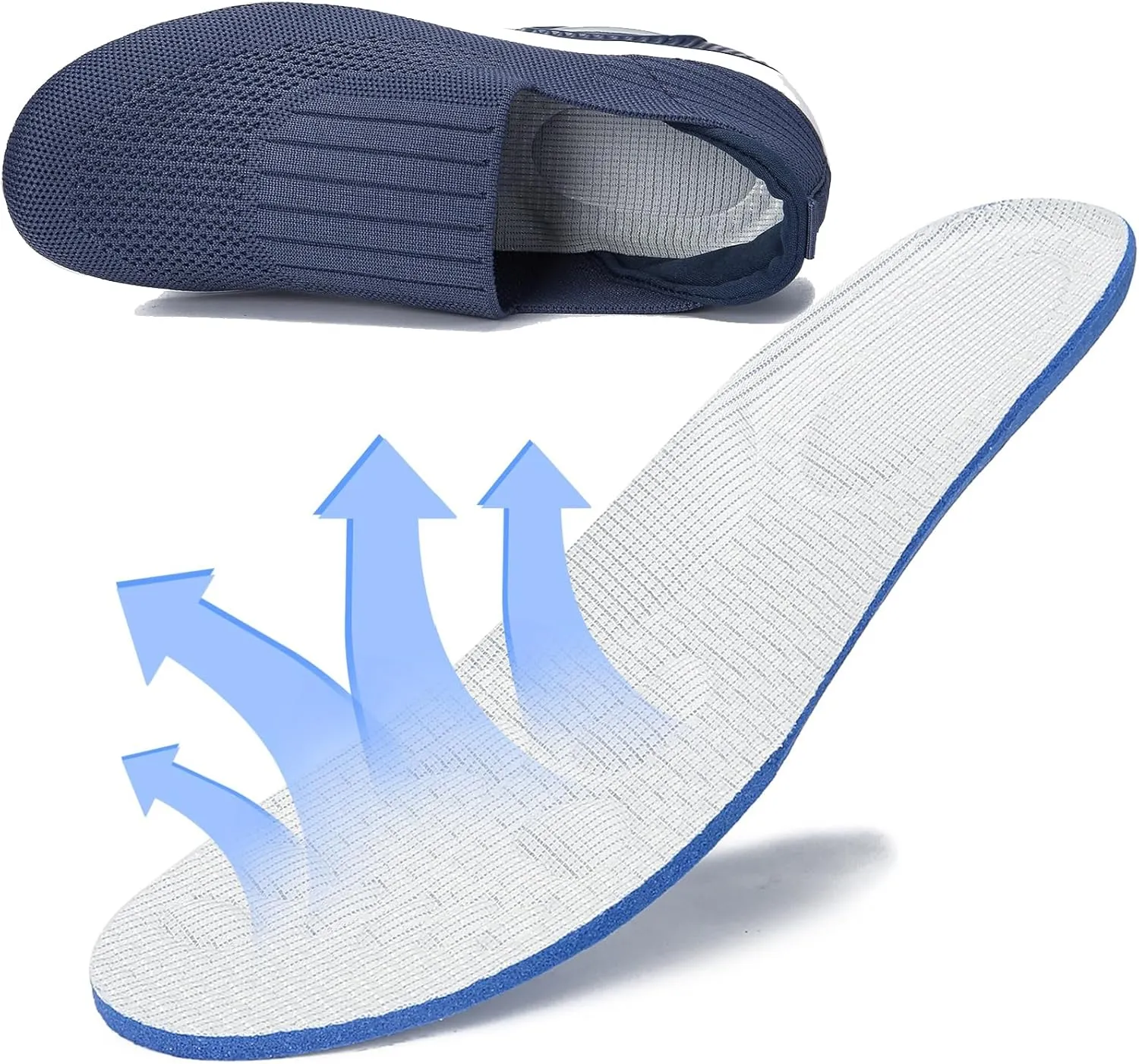 Semshedy Women Nurse Shoes Orthopedic Platform Nursing Sneakers Air Cushion Diabetic Walking Wedge Sneaker