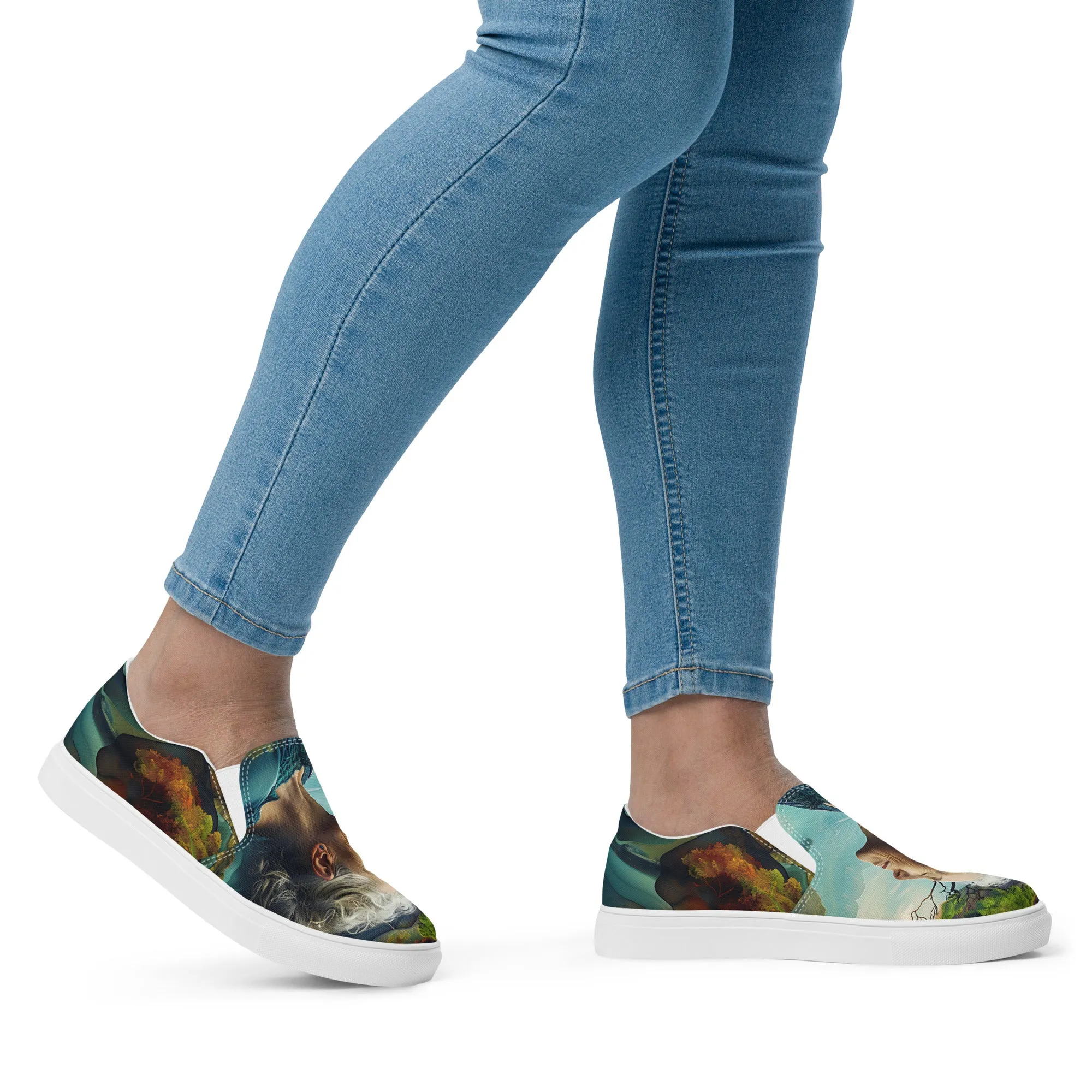 Serene Glow Women’s slip-on canvas shoes