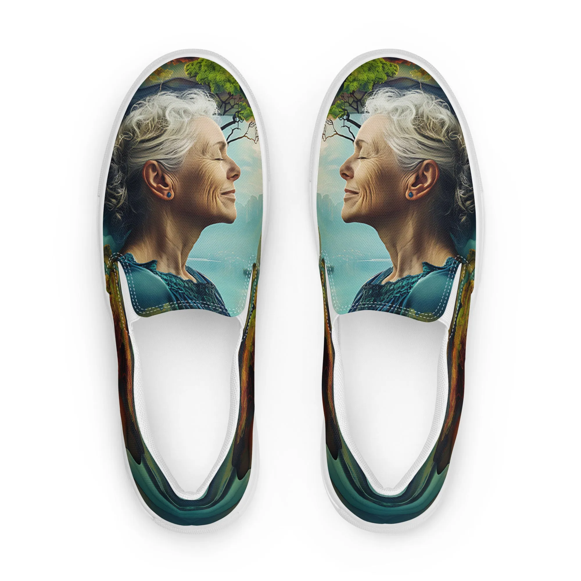 Serene Glow Women’s slip-on canvas shoes