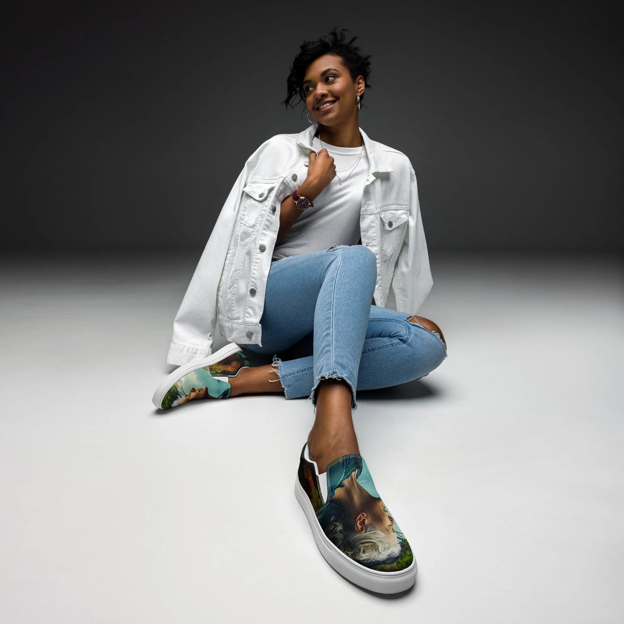 Serene Glow Women’s slip-on canvas shoes