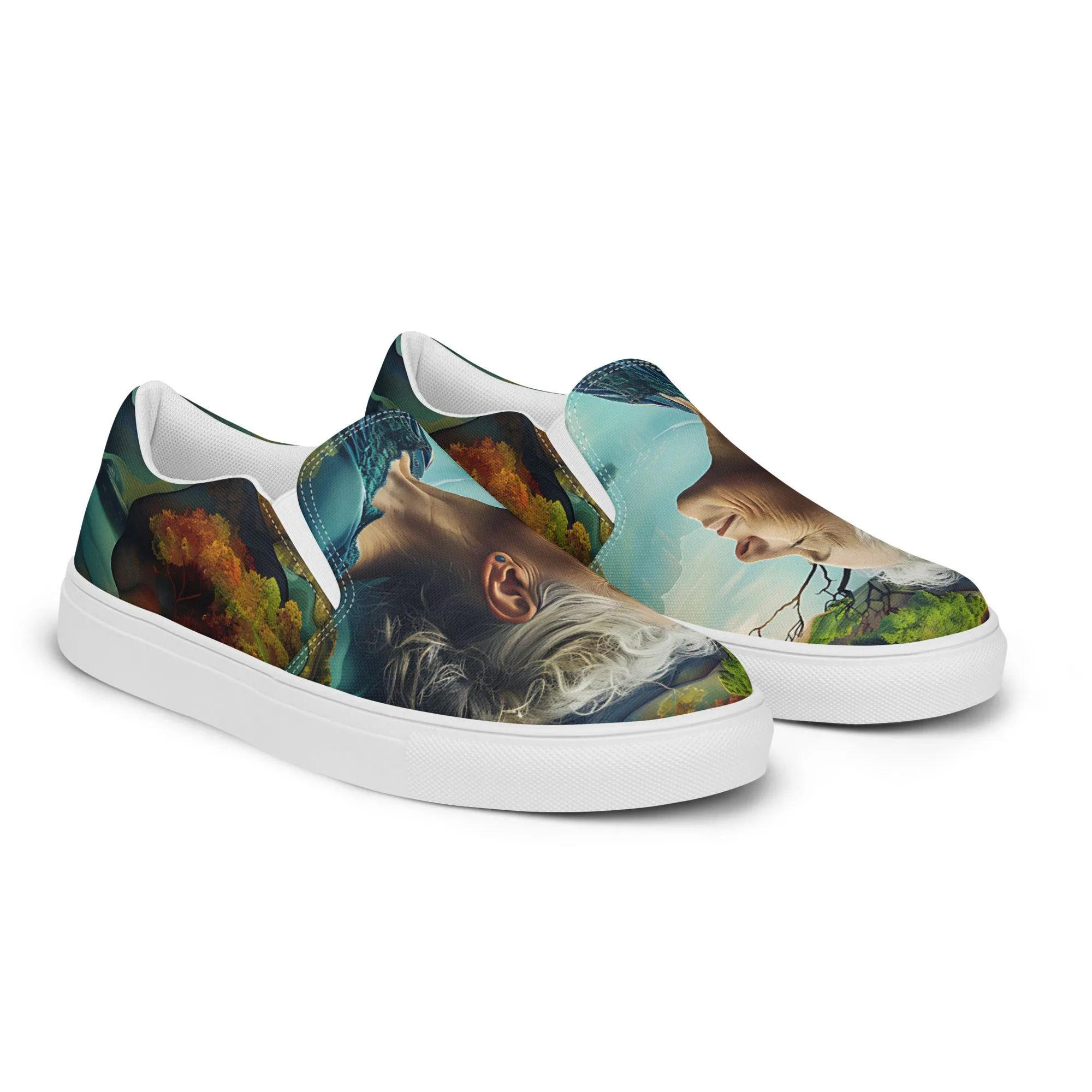 Serene Glow Women’s slip-on canvas shoes