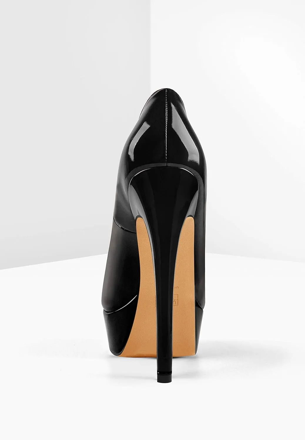 sexytag Women's Platform Heels Peep Toe Pumps Slip On High Stiletto Heels
