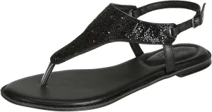 SheSole Women's Silver Thong Sandals Dressy Summer Bling Rhinestone Flat Wedding Shoes