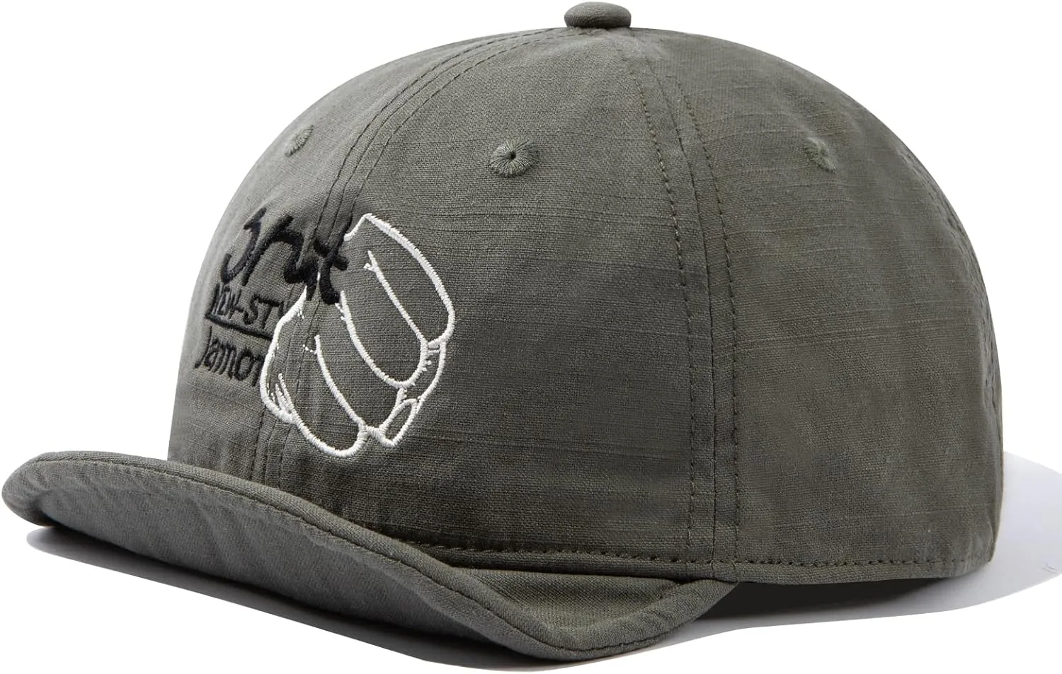 Short Brim Baseball Cap Casual Cadet Caps Flat Bill Trucker Hat Dad Hats Lightweight Umpire Hat Hip Hop Dancing Hats