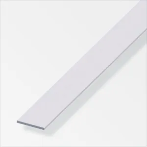 Silver Aluminium Flat Bar 20 x 5mm x 1m