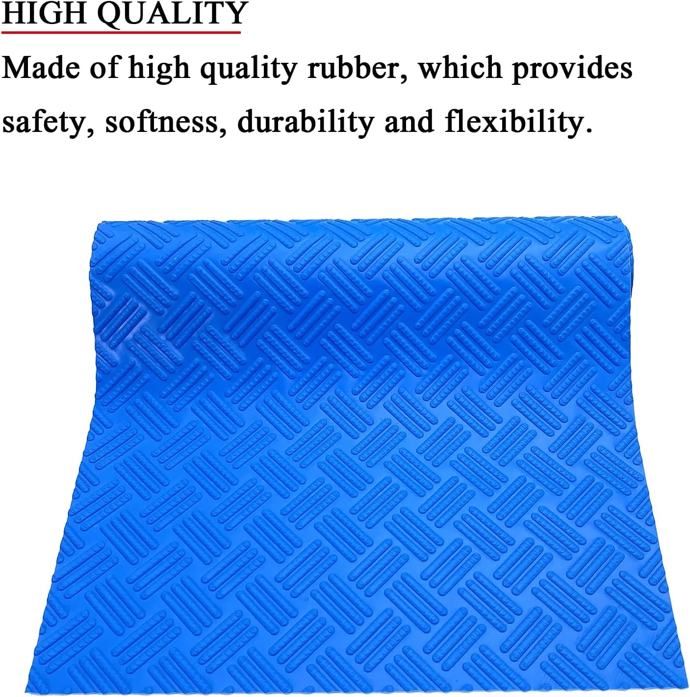 SKARUMMER Swimming Pool Ladder Mat - Protective Pool Ladder Pad Step Mat with Non-Slip Texture, Blue Medium Pool Step Mat, Pool Liner Protection Mat 36 inch X 17 inch