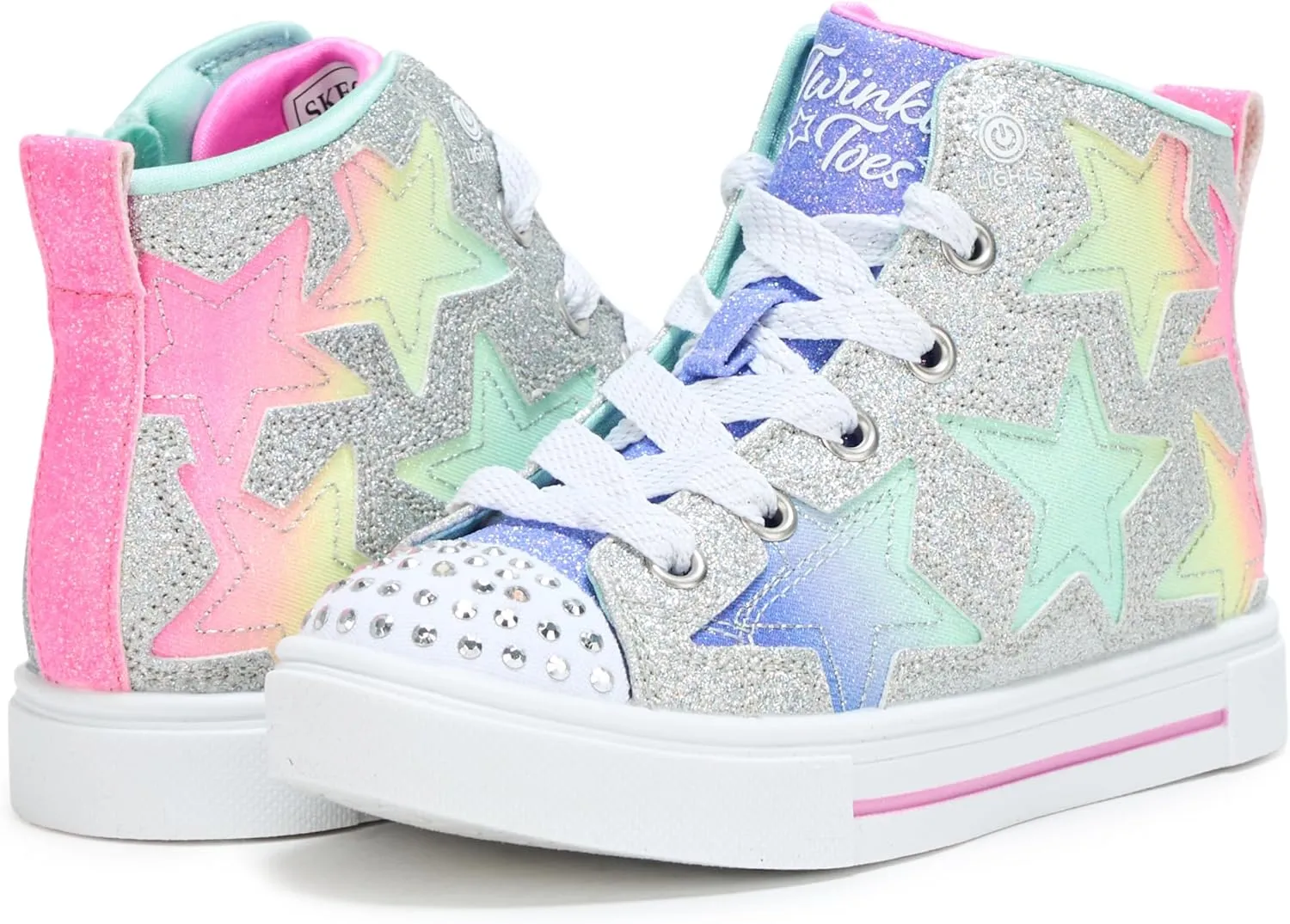 Skechers Girl's Twinkle Sparks-Stellar Star Sneaker