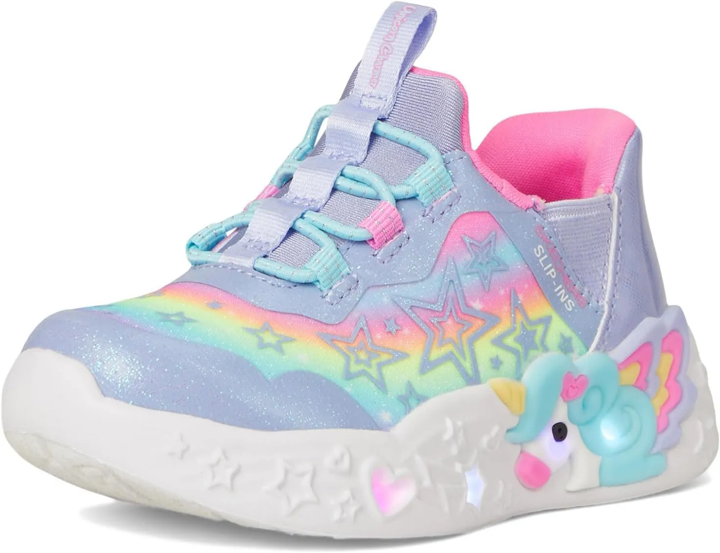 SKECHERS Girl's Unicorn Charmer Sneaker