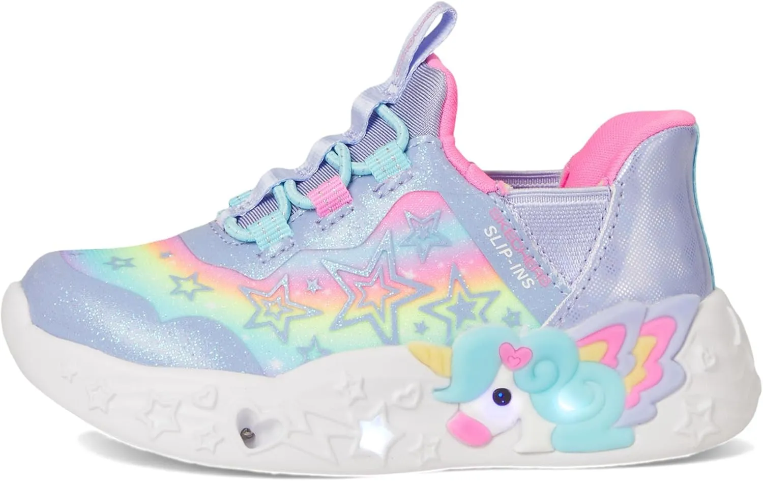 SKECHERS Girl's Unicorn Charmer Sneaker