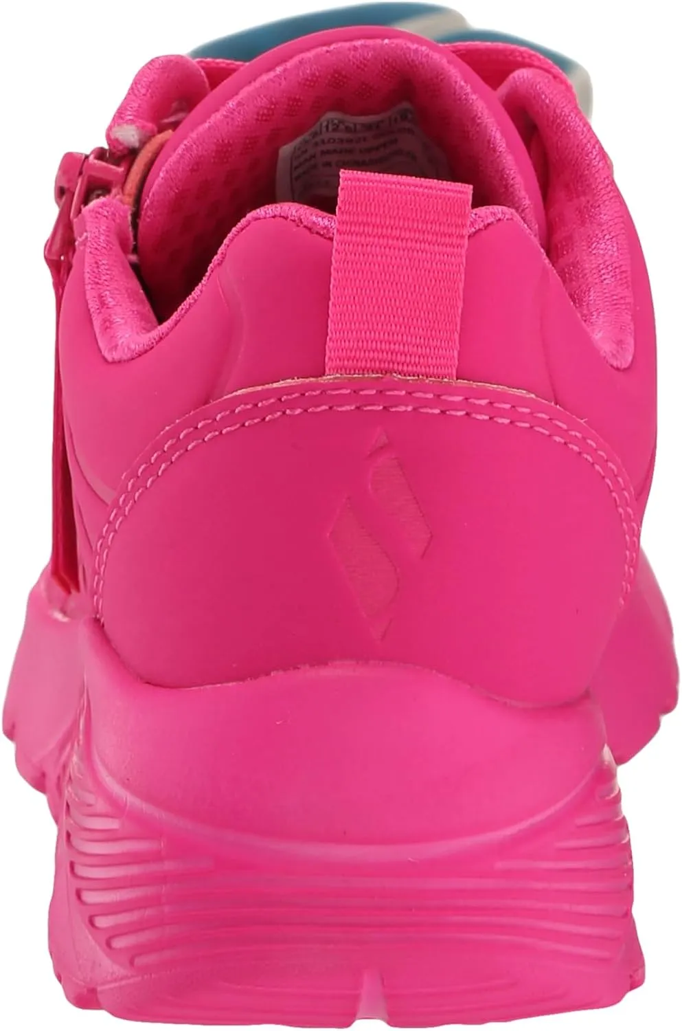 Skechers Girl's Uno Lite-neon Zip Sneaker