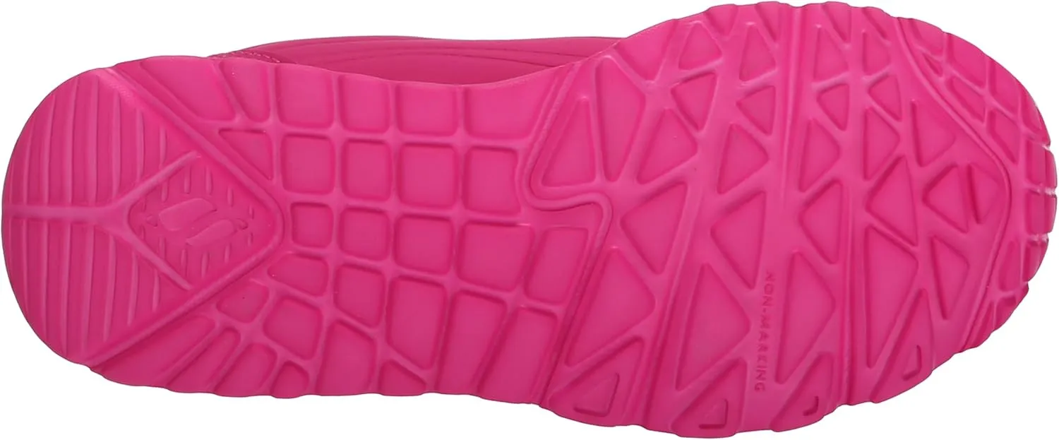 Skechers Girl's Uno Lite-neon Zip Sneaker