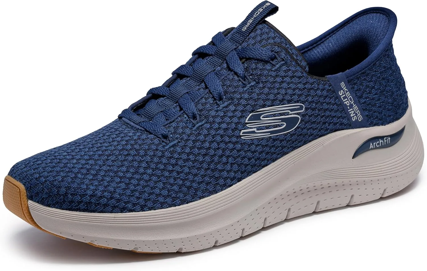 Skechers Men's Slip-ins: Arch Fit 2.0-Look Ahead Knit Lace Up Slip On Sneakers