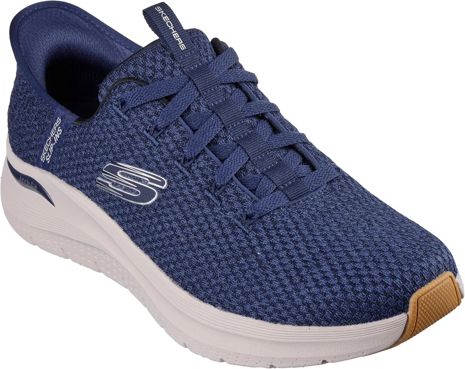Skechers Men's Slip-ins: Arch Fit 2.0-Look Ahead Knit Lace Up Slip On Sneakers