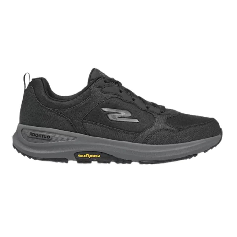 Skechers Men's Sneaker, Black and Charcoal Textile