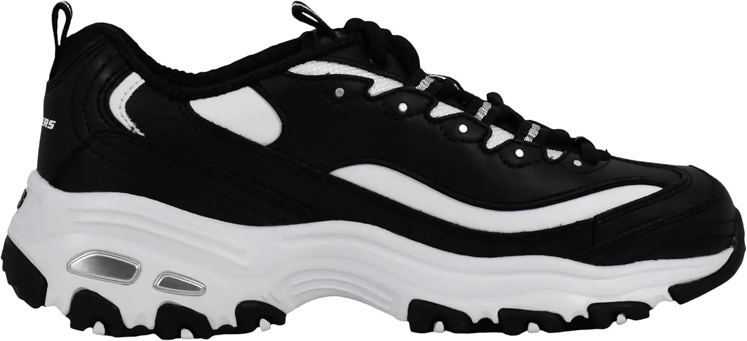 Skechers Sport Women's D'Lites Fresh Start Memory Foam Lace-up Sneaker Fashion