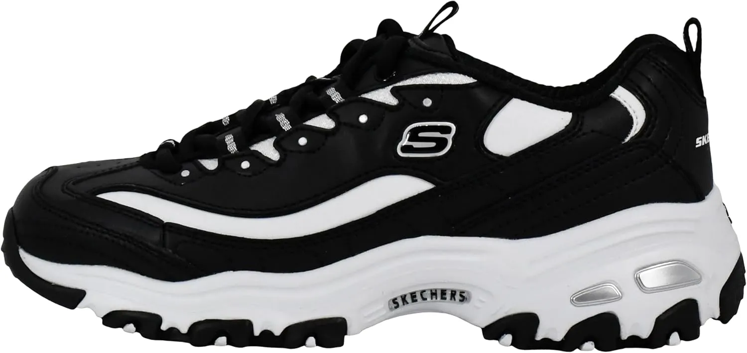 Skechers Sport Women's D'Lites Fresh Start Memory Foam Lace-up Sneaker Fashion