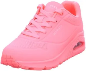 Skechers Women's Uno-Stand on Air Sneaker, Coral, 7.5