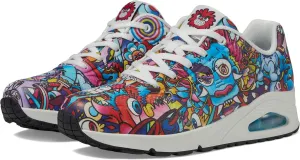 SKECHERS Women's Vexx: Uno-Color Doodle Sneaker, Multicolor, 7