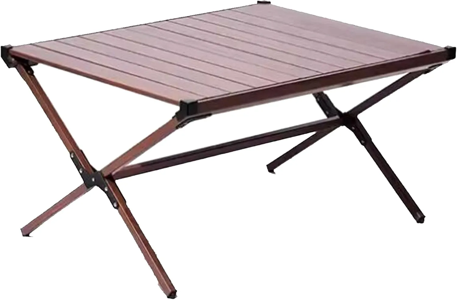 SOBOUR Folding Camping Table Portable Picnic Table Aluminum Alloy Camping Table Roll Up Table Top Lightweight for Outdoor Camping