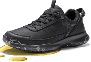 SPIEZ Women's Non Slip Shoes, SRC Certified Slip Resistant Work Sneakers for Restaurant, Kitchen, Hospital, Lightweight Nursing Footwear with Anti-Fatigue Tech