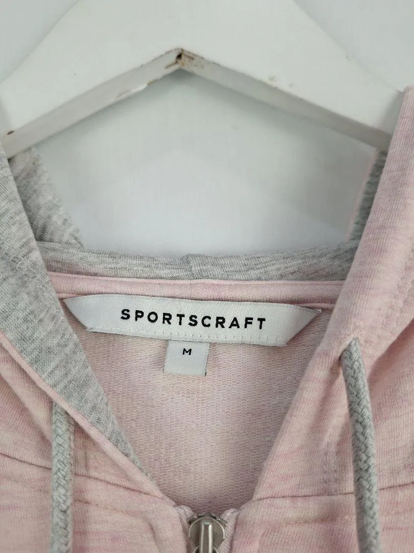 Sportscraft Soft Pink Marle Comfy Hoodie Size M