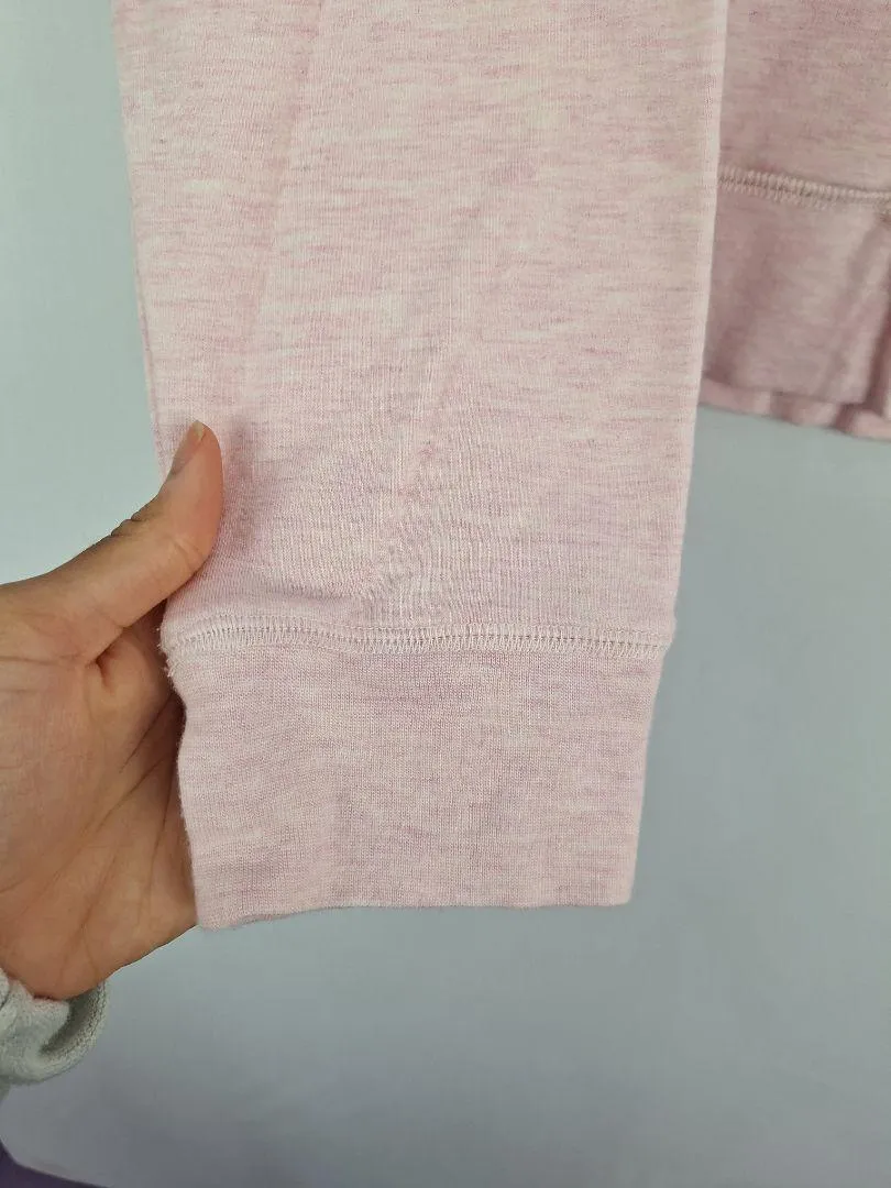 Sportscraft Soft Pink Marle Comfy Hoodie Size M