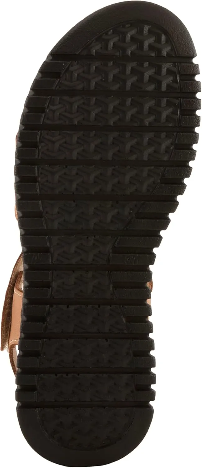 Spring Step NOCHELLA Women's Soft Leather Sandals - Hook and Loop Closure, All-Day Comfort
