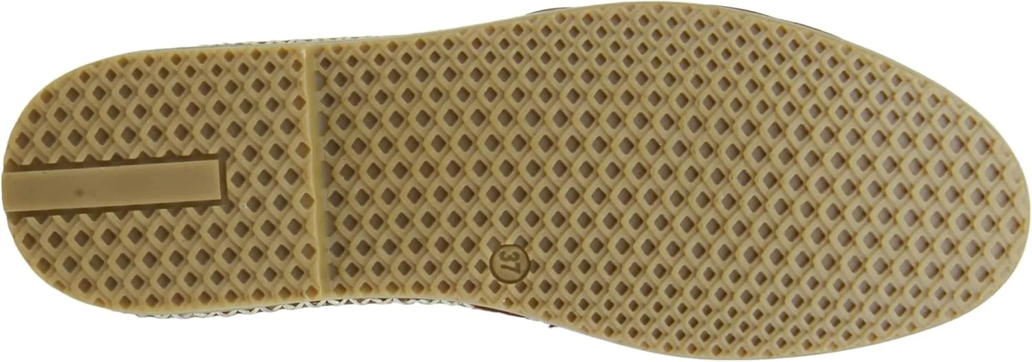 Spring Step Women's Ingrid Slip-On Premium Leather Loafers - Laser Cutout Design, Elastic Goring, Lightweight Flat Sole