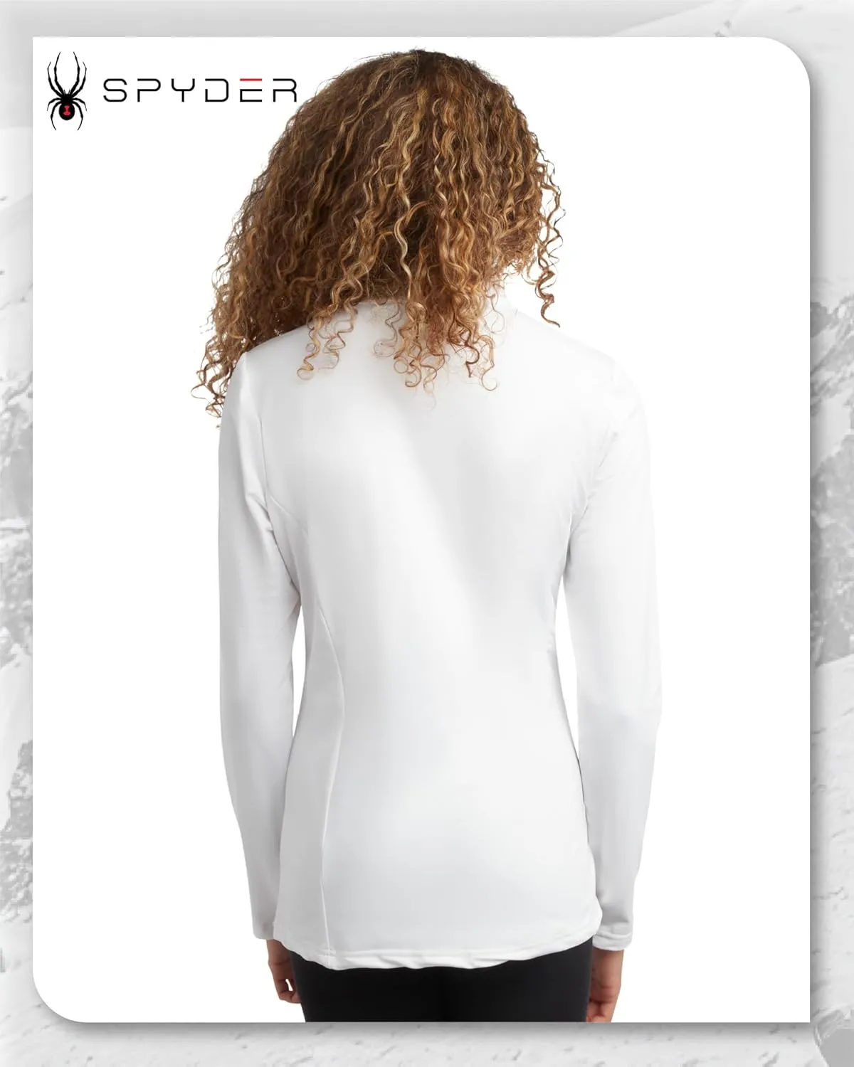 Spyder Womens Quarter Zip Pullover - Lightweight UPF50  1/4 Zip Mock Neck Sweatshirt - Hiking Running Workout Tops for Women