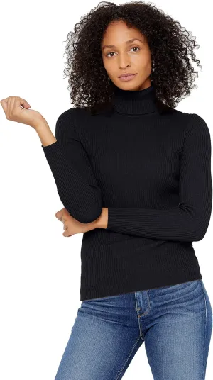State Cashmere Women’s Ribbed Turtleneck Sweater 100% Pure Cashmere Classic Long Sleeve Pullover