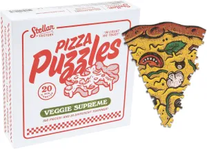 Stellar Factory Pizza Puzzles: Veggie Supreme - A Challenging & Cooperative 550-piece Jigsaw Puzzle
