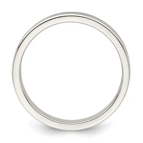 Sterling Silver 3mm Lightweight Flat Size 6 Band