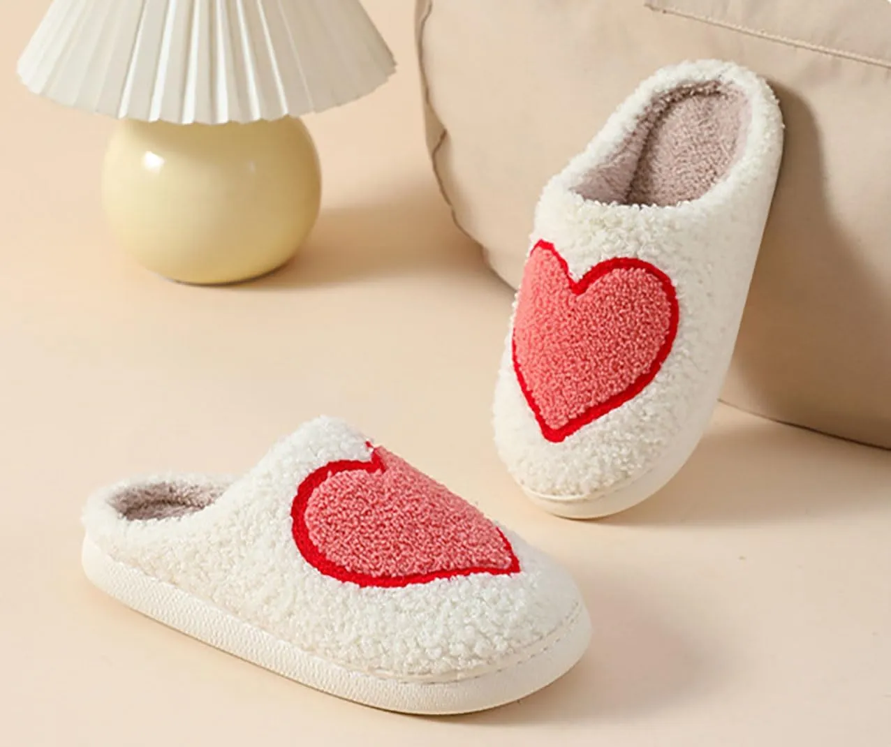 Strawberry Cotton Slippers - Cherry, Love Heart, Cowboy Boot, Fox Cat Designs - Women's Men's Vintage Memory Foam Indoor Household Cloud Slip-On