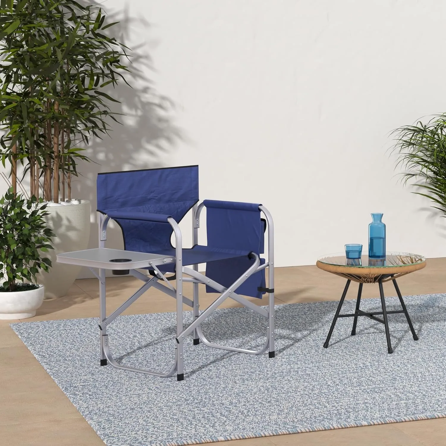 Stylish Camping Full Back Folding Director's Chair