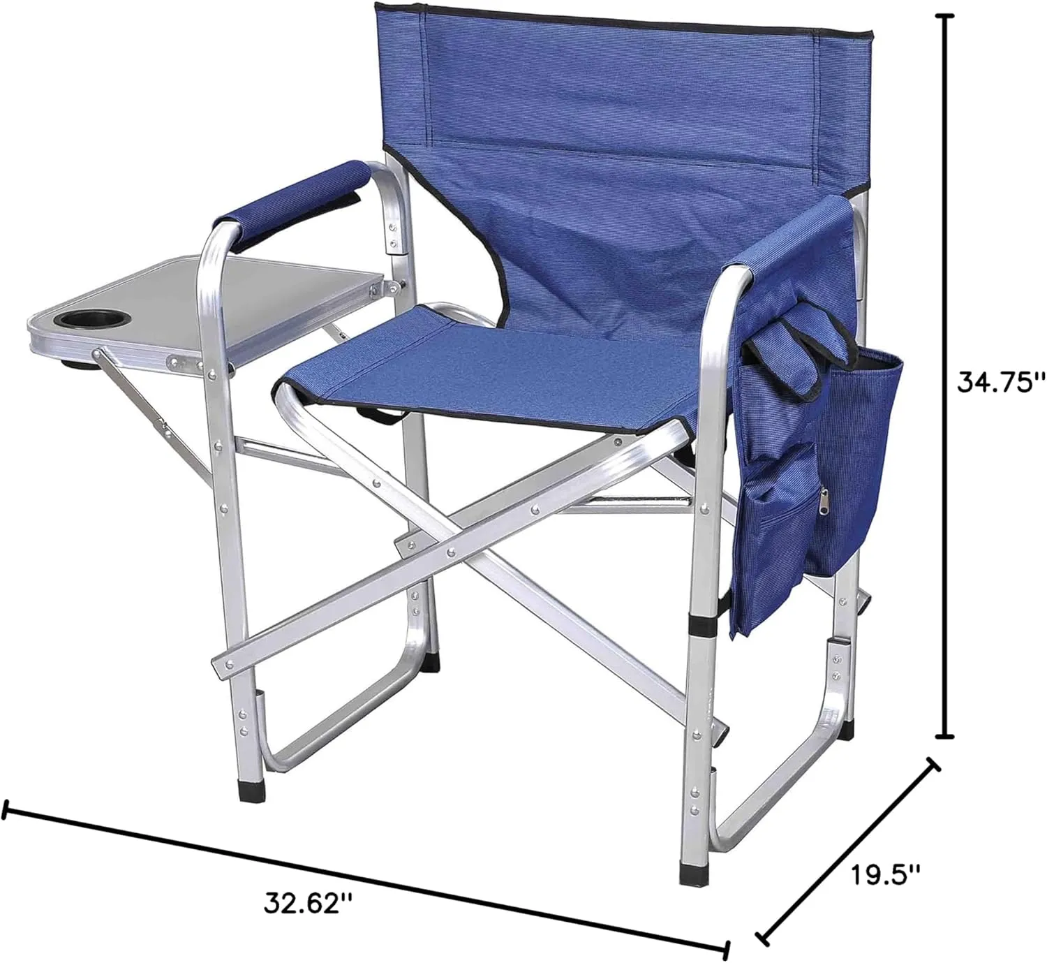Stylish Camping Full Back Folding Director's Chair