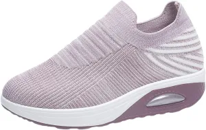 Super Soft Women's Walking Shoes, Mesh Slip On Air Cushion Lady Girls Modern Easy Shoes