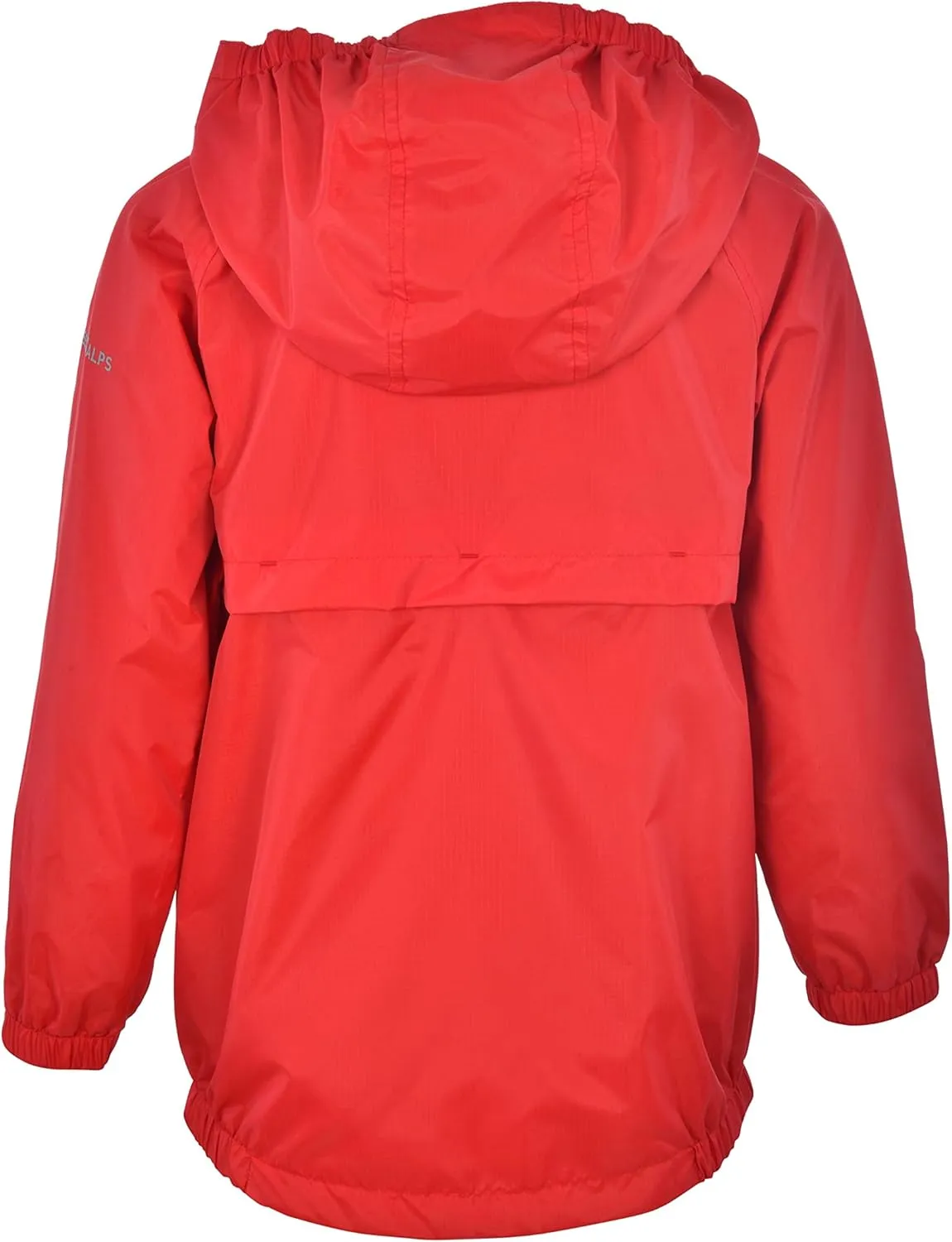Swiss Alps Boys' Waterproof Hooded Rain Jacket Outdoor Windbreaker Lightweight Raincoats for Kids Wind Resistant