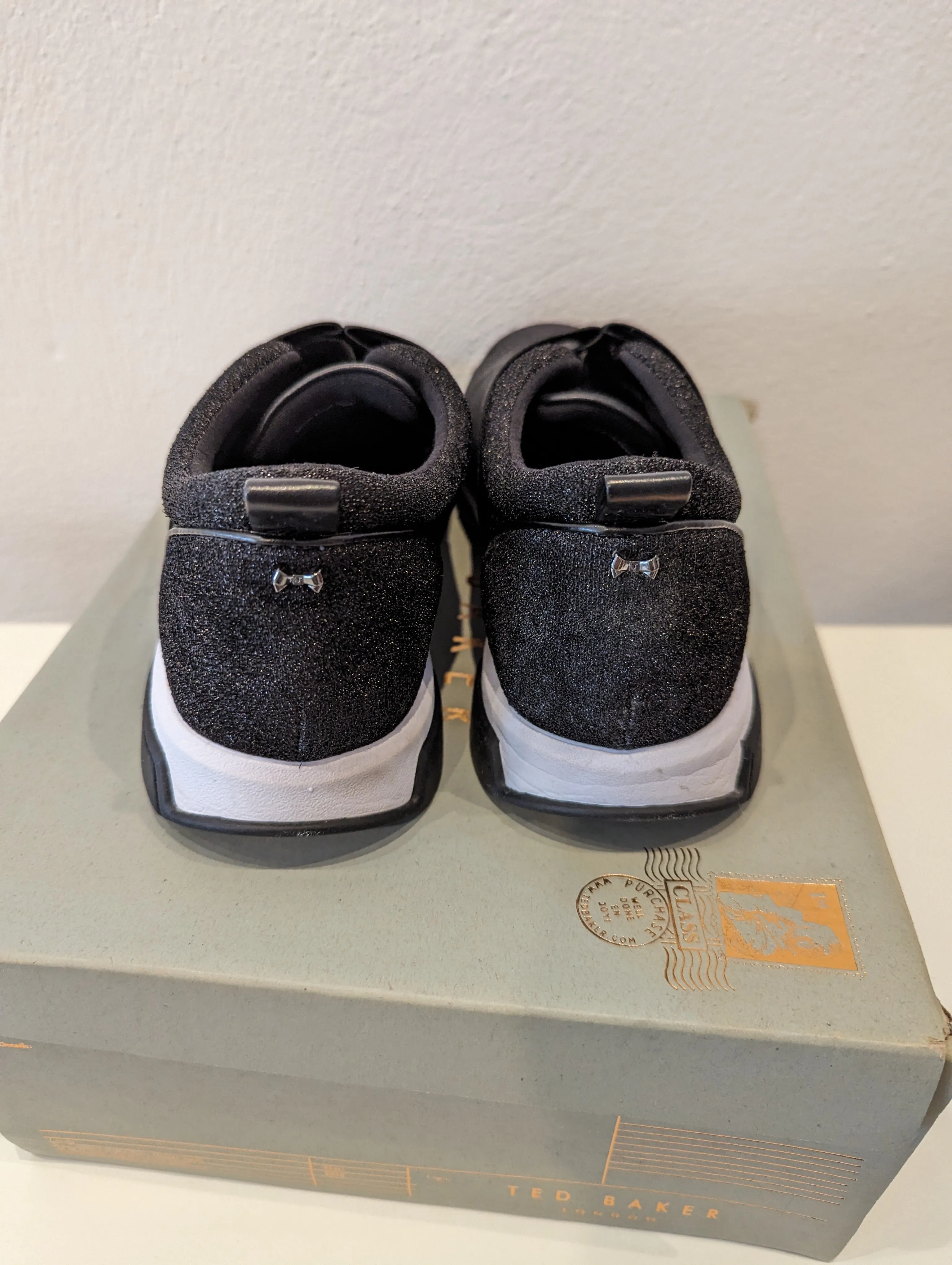 Ted Baker black slip on trainers 5