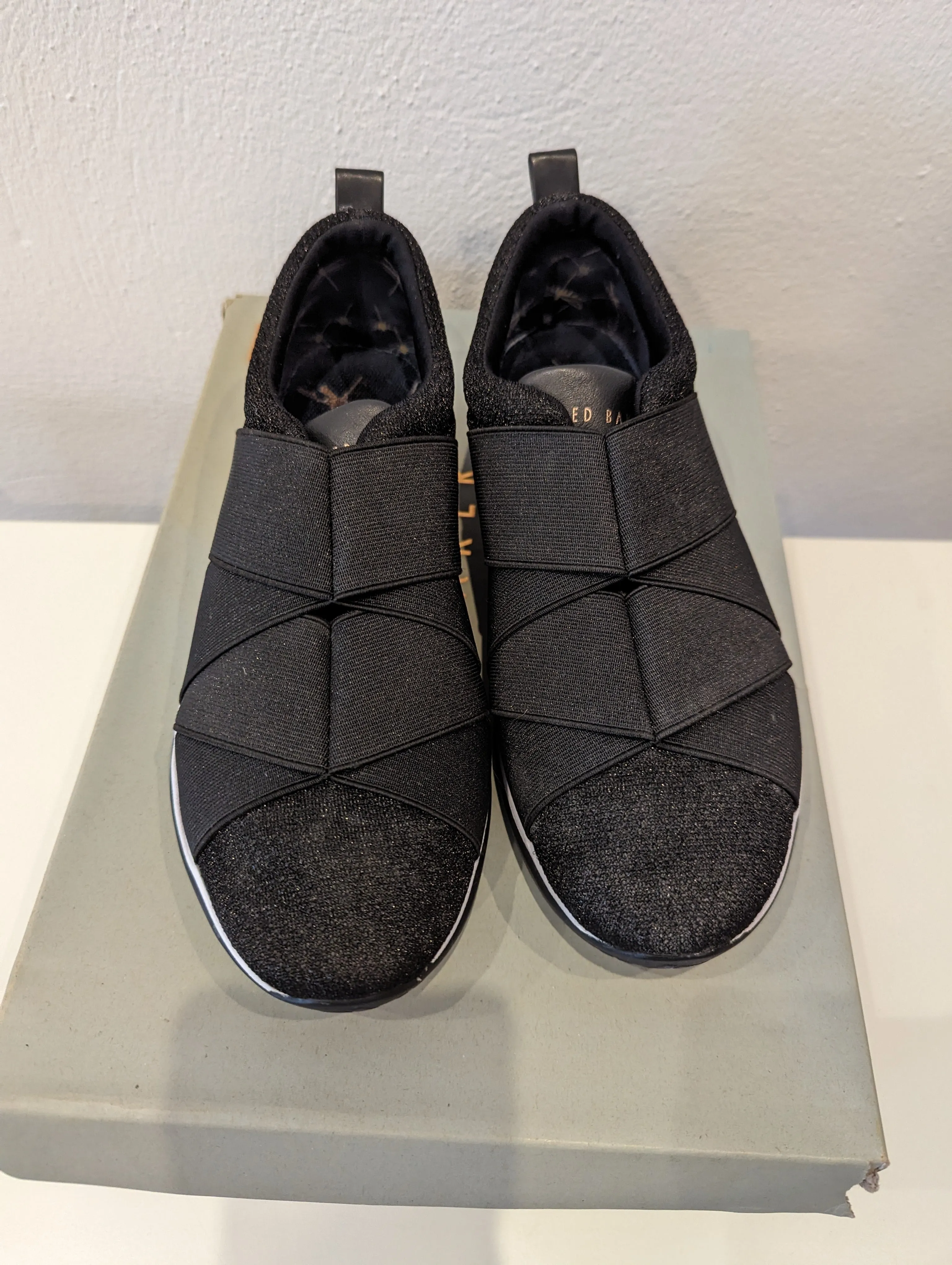 Ted Baker black slip on trainers 5