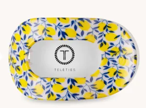 Teleties Medium Flat Round Clip Limoncello