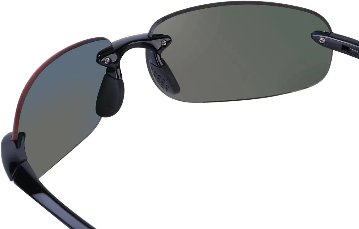 The Influencer 2 Pair of Lightweight Sport Wrap Polarized Sunglasses for Men and Women - 2 Hard Cases Included