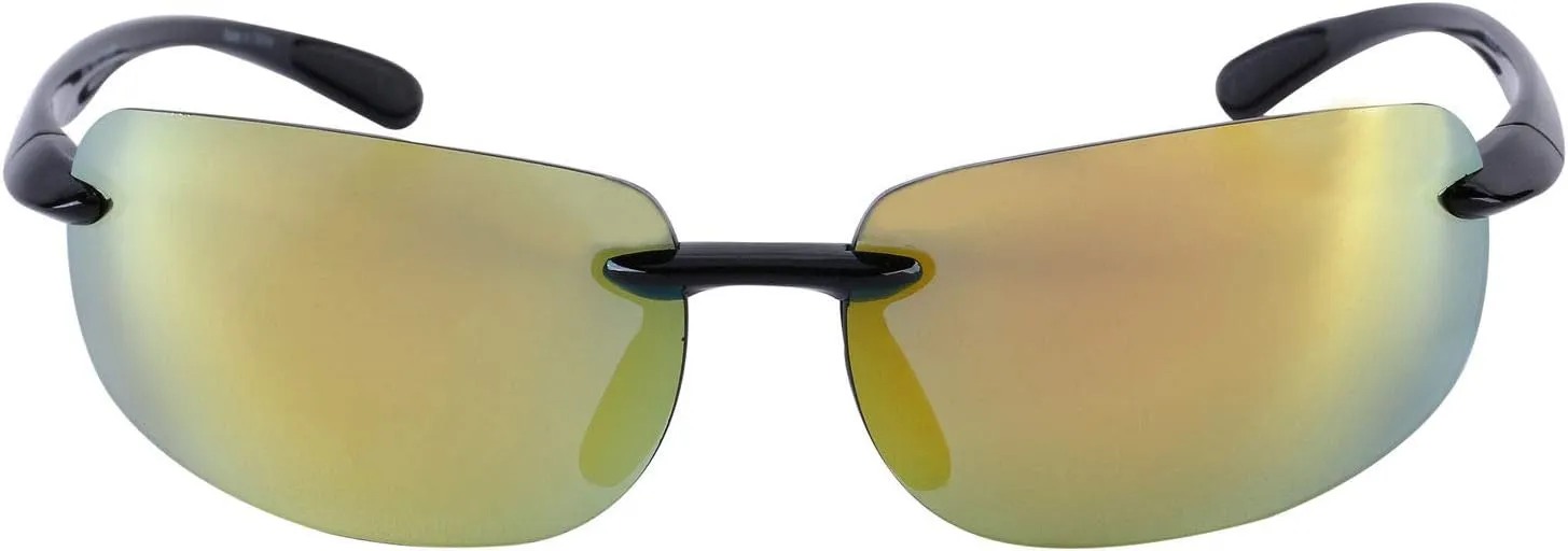 The Influencer 2 Pair of Lightweight Sport Wrap Polarized Sunglasses for Men and Women - 2 Hard Cases Included